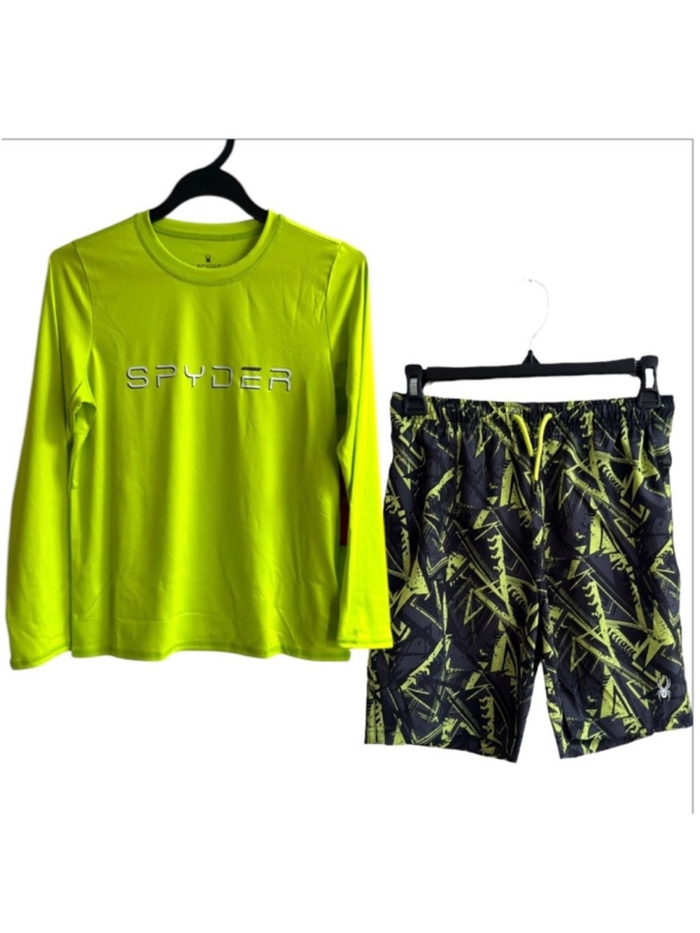 Spyder Long-Sleeve Rash Guard with Swim Shorts